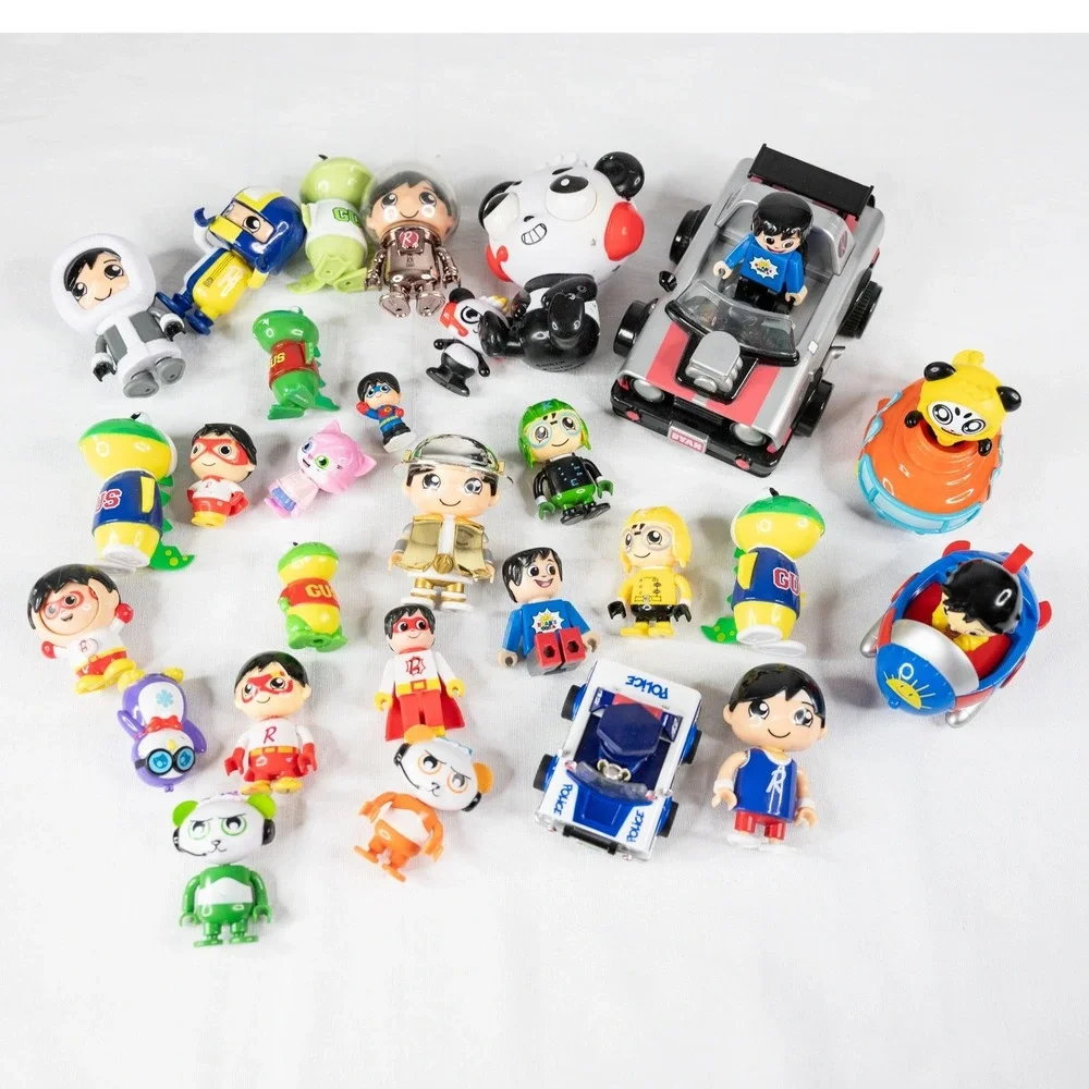 Ryan's World Toy Mini Figure 29p Lot Kids‎ Good Vehicles Red Titan Panda